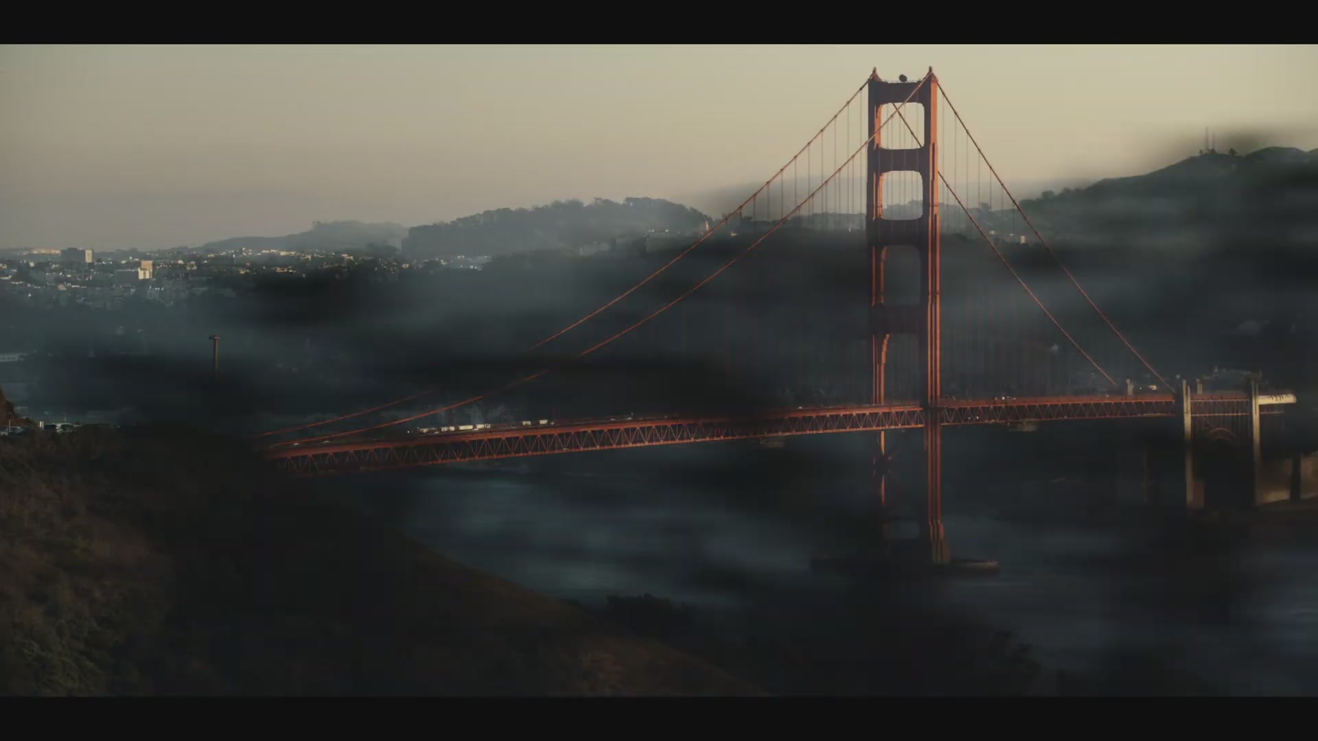 旧金山金门大桥远景