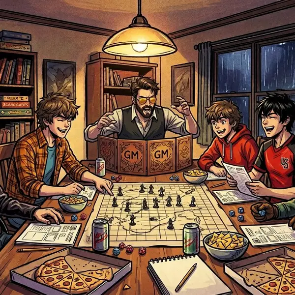 D&D 跑团之夜关键帧 — Nano Banana 2.1