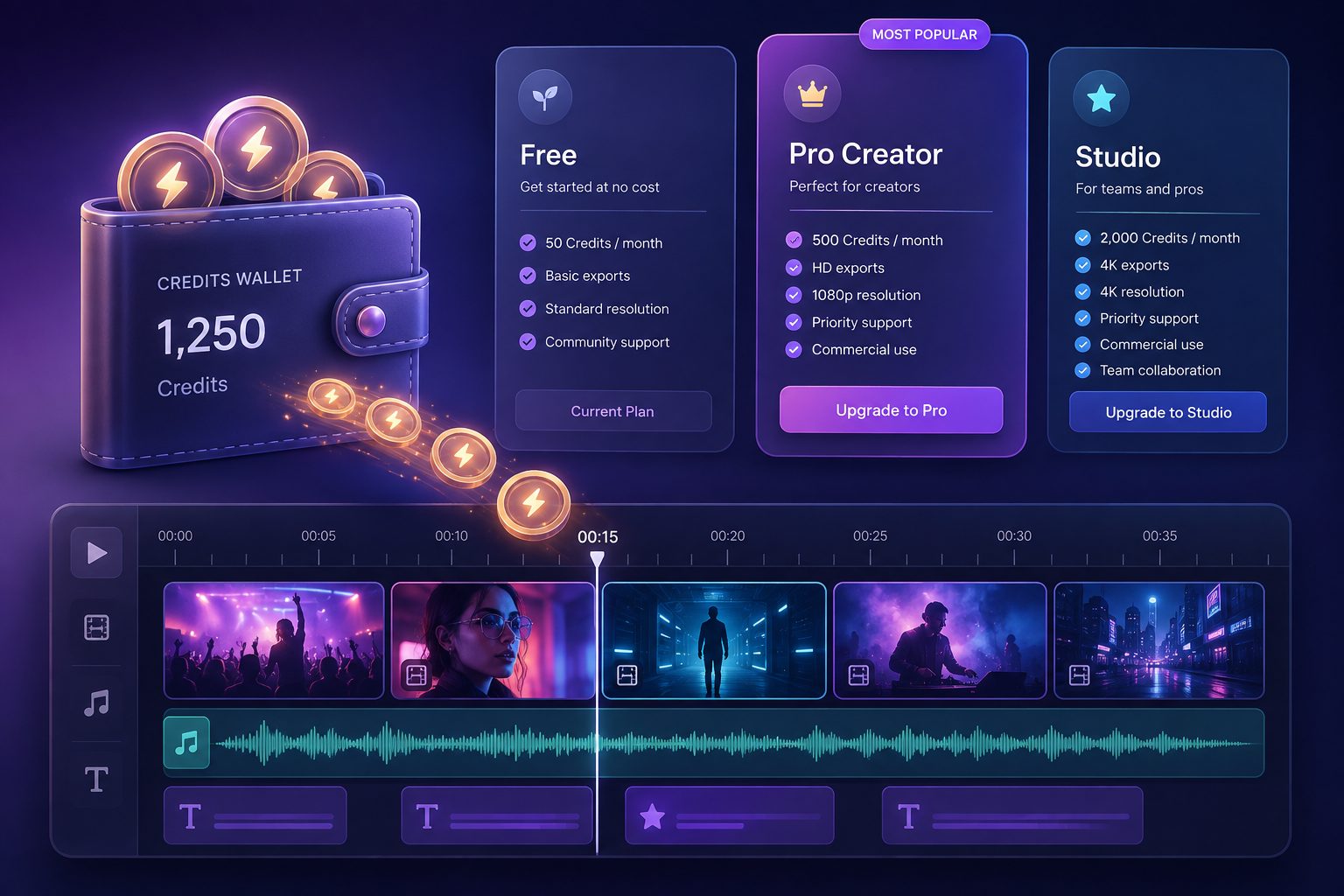 Credits and plan illustration