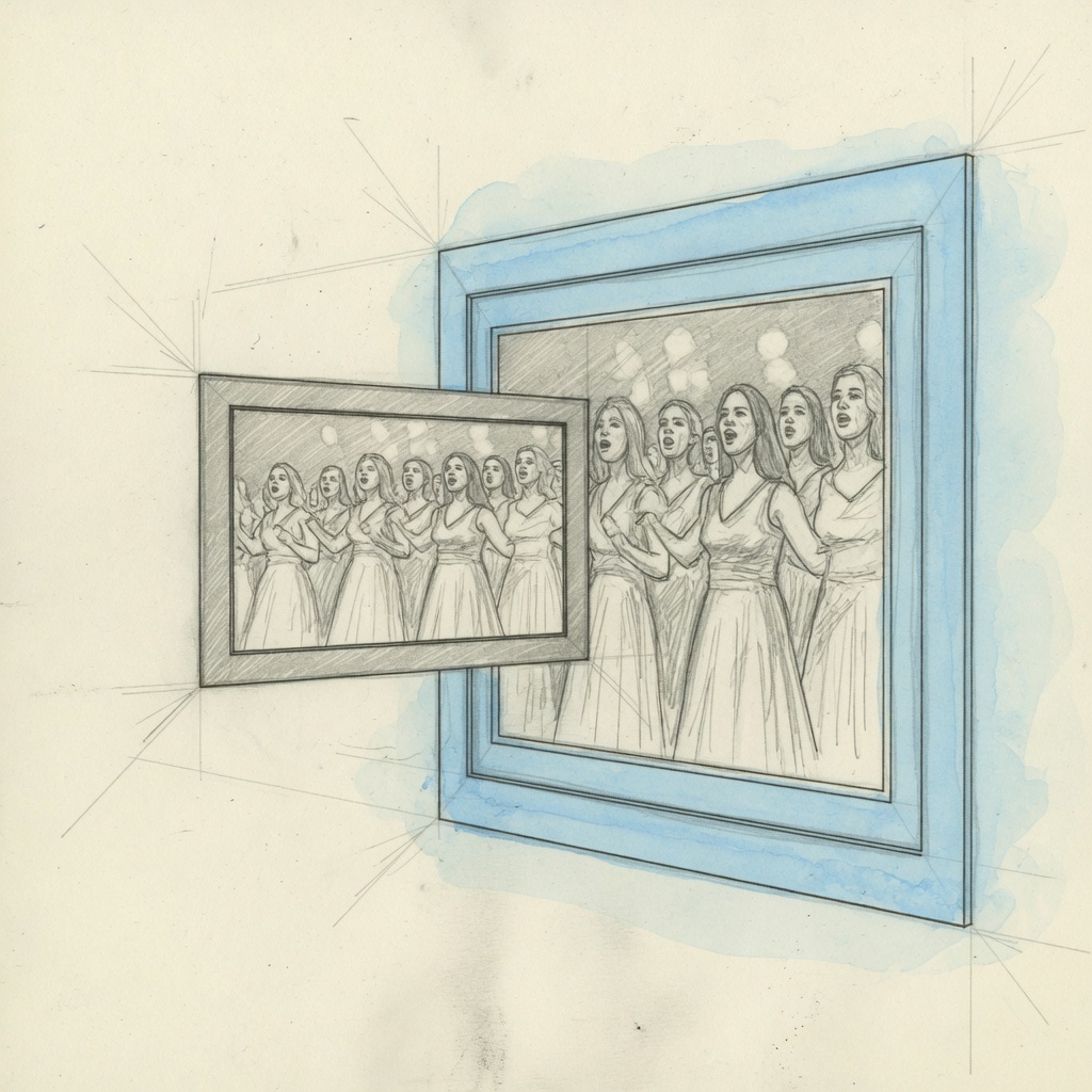 A small film frame nested inside a larger, sharper frame