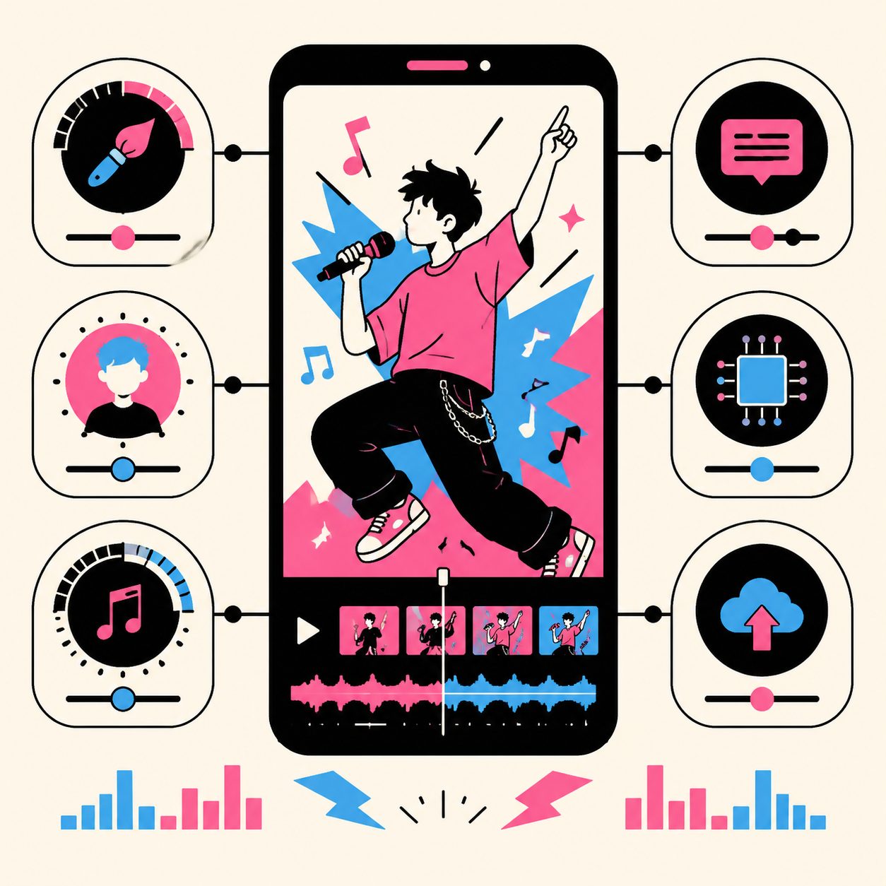 SunoMV Viral-Shorts 工作流示意