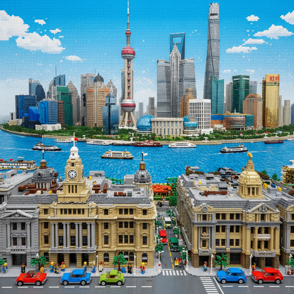 Art Style: 乐高城市景观 (Gemini Example 79) - Gemini