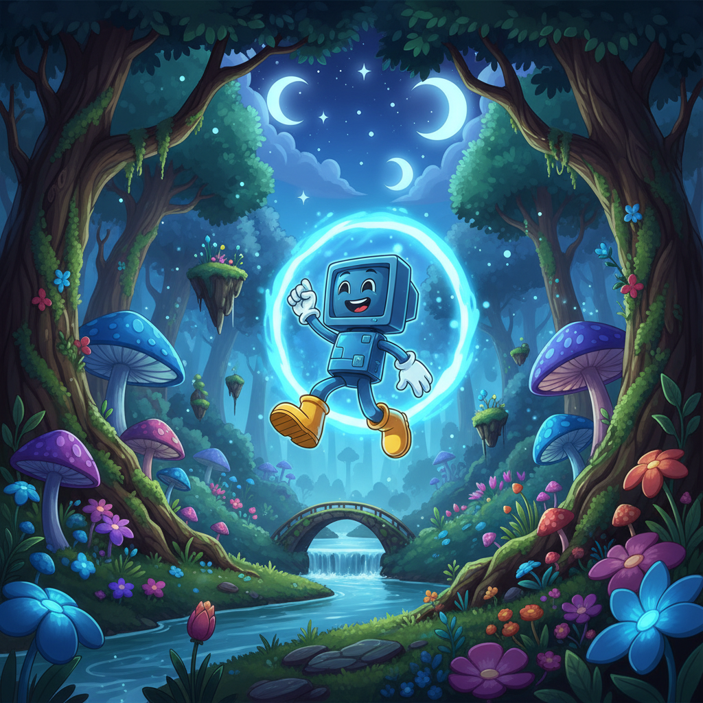 Gemini: Art Style: 奇幻卡通插画 (Example 39)