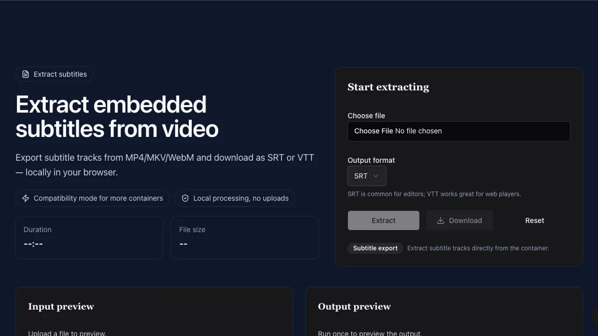Extract Subtitles